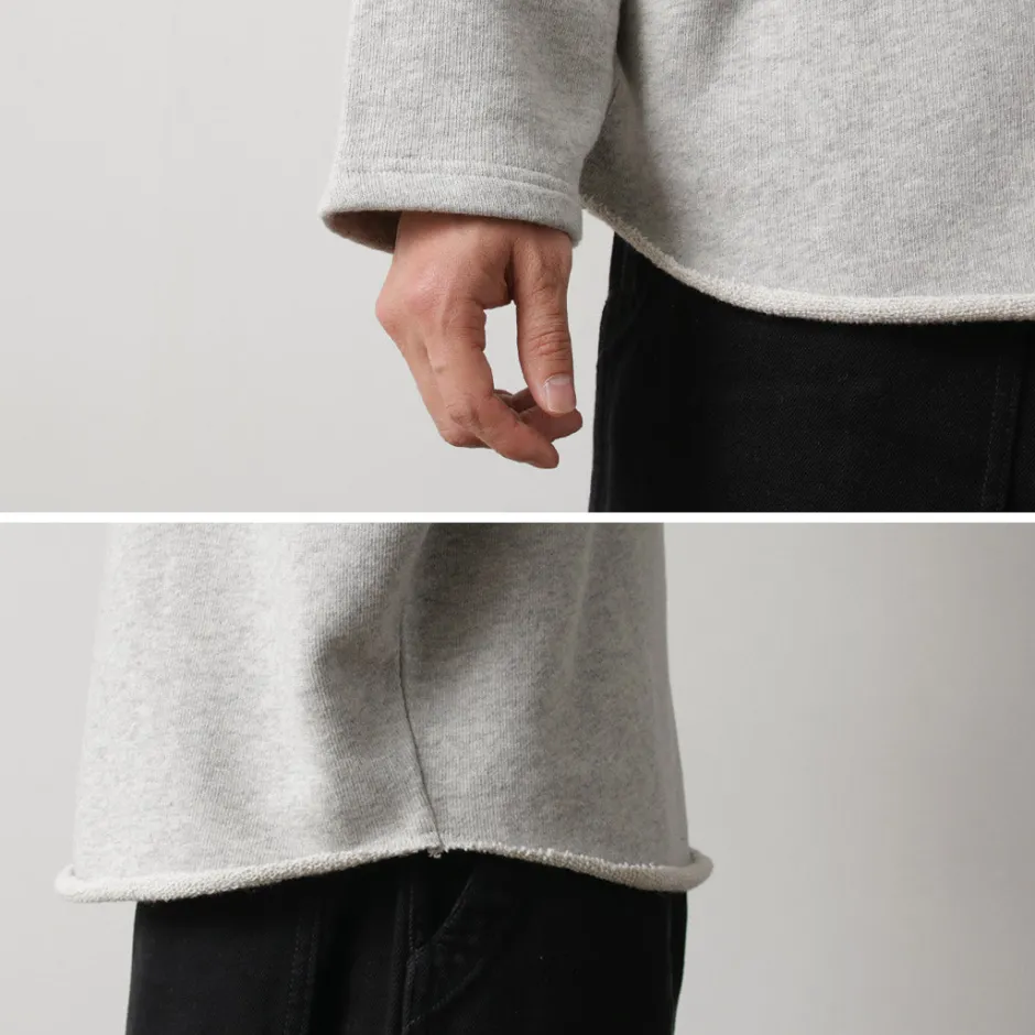 Sweatshirts^GOHEMP / Loose Round 7/10 Sleeve Light Ounce Sweat T-Shirt gray