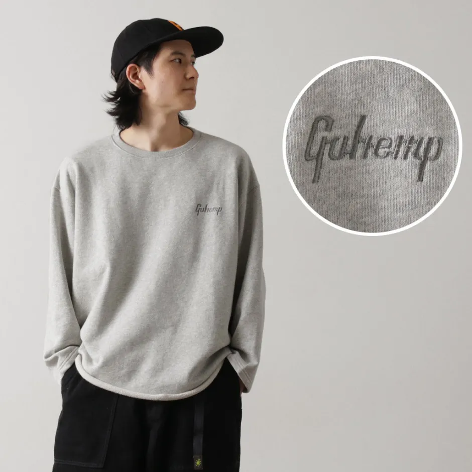 Sweatshirts^GOHEMP / Loose Round 7/10 Sleeve Light Ounce Sweat T-Shirt gray