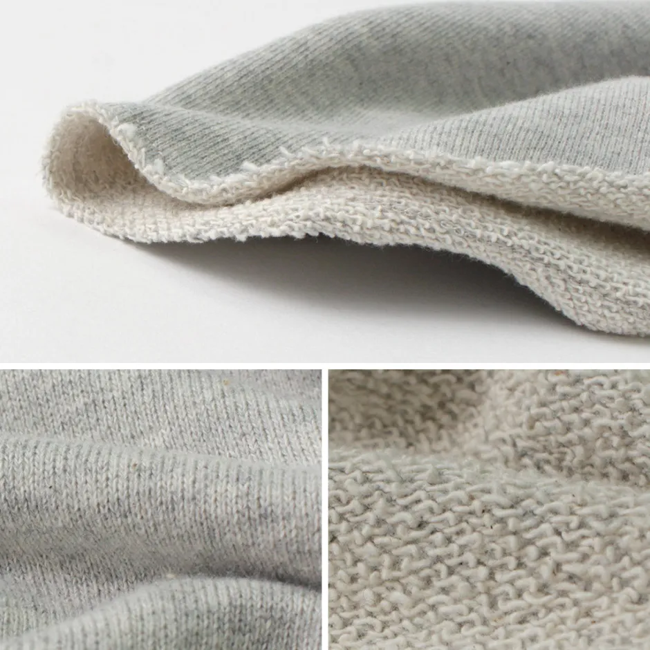 Sweatshirts^GOHEMP / Loose Round 7/10 Sleeve Light Ounce Sweat T-Shirt gray
