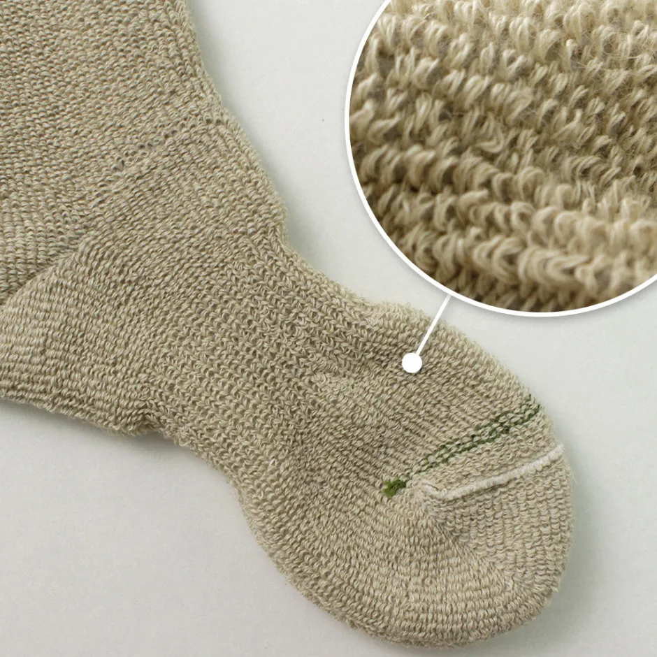 Socks^GOHEMP / Low Gauge Pile Crew Socks