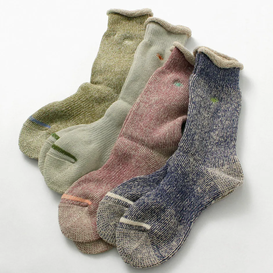 Socks^GOHEMP / Low Gauge Pile Crew Socks