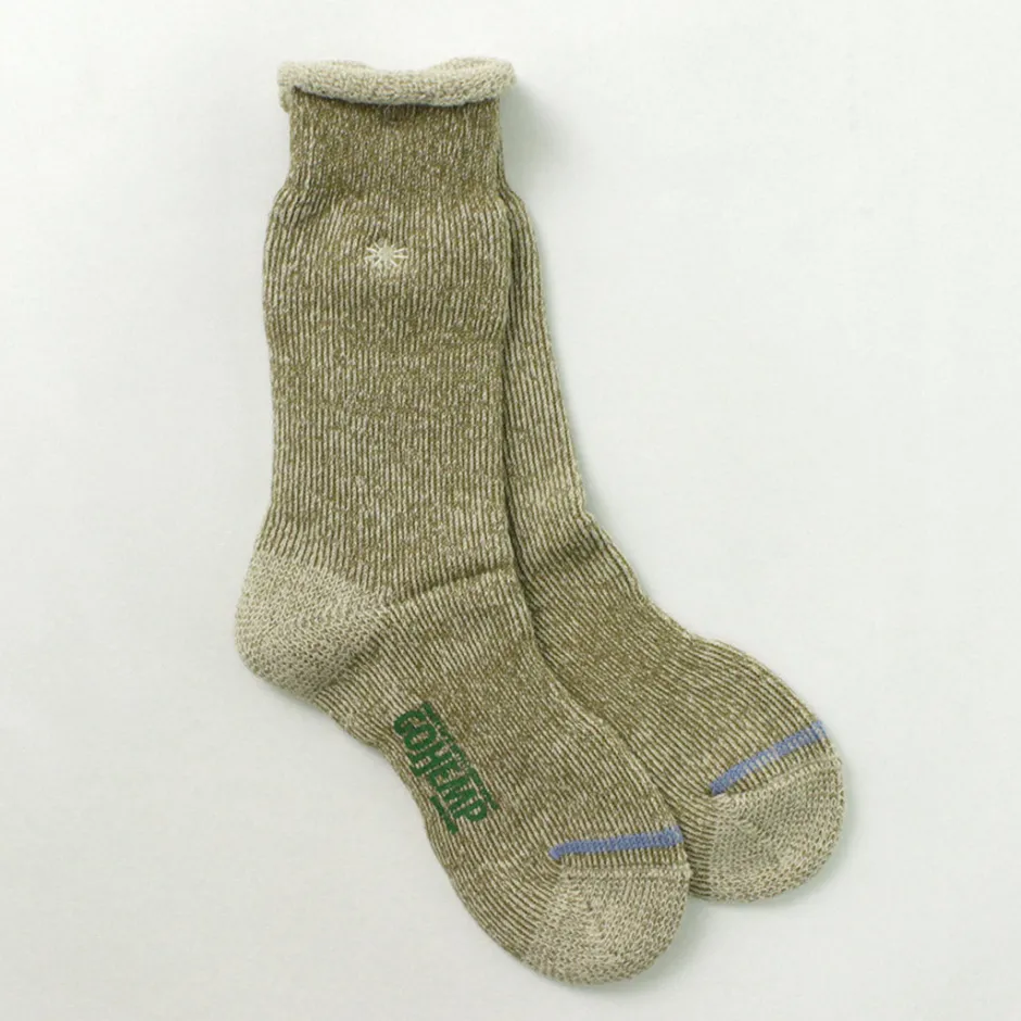 Socks^GOHEMP / Low Gauge Pile Crew Socks