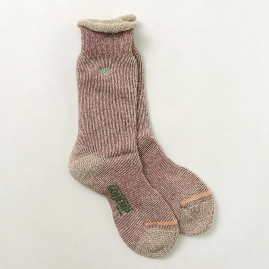 Socks^GOHEMP / Low Gauge Pile Crew Socks