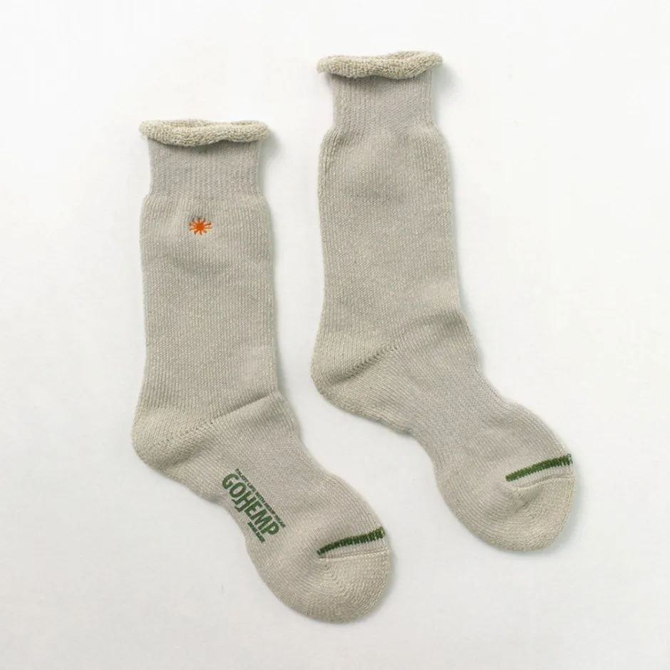 Socks^GOHEMP / Low Gauge Pile Crew Socks