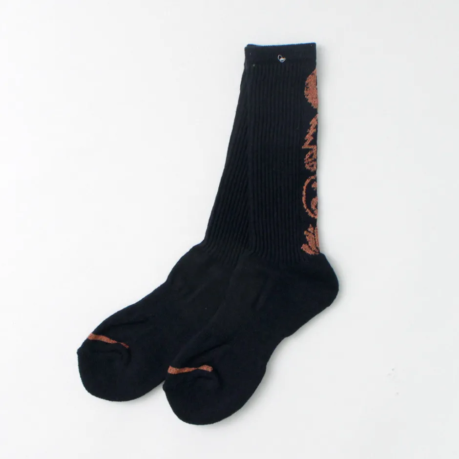 Socks^GOHEMP / Patterned Pile Crew Socks
