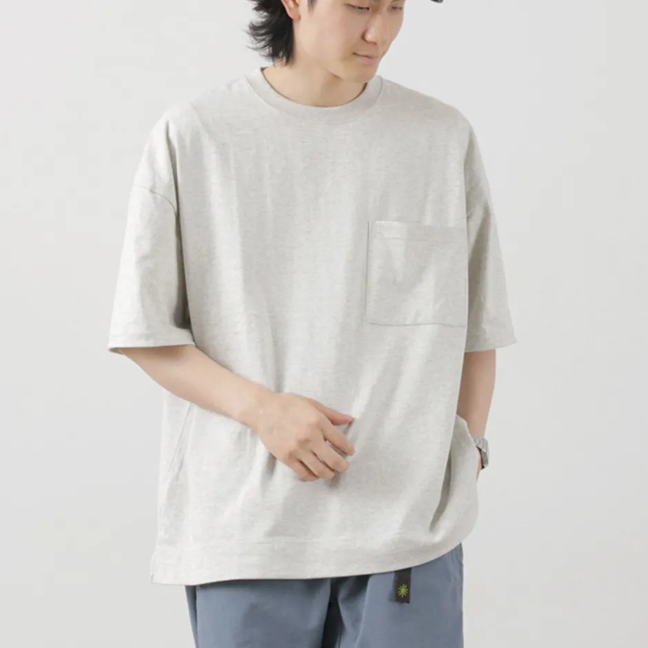 T-Shirts^GOHEMP / Wide slit T-shirt Heather