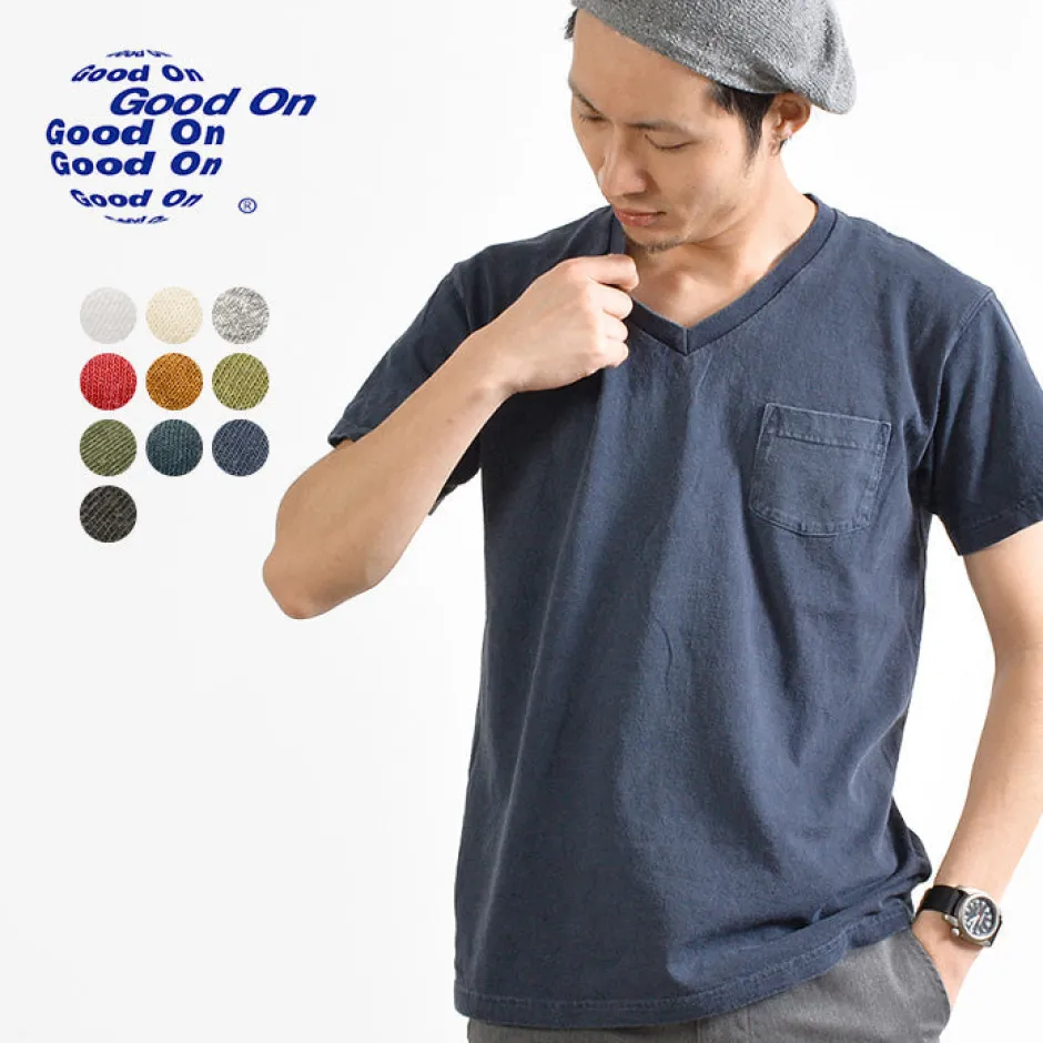 T-Shirts^GOOD ON / GOST1408 Short sleeve V-neck pocket T-shirt