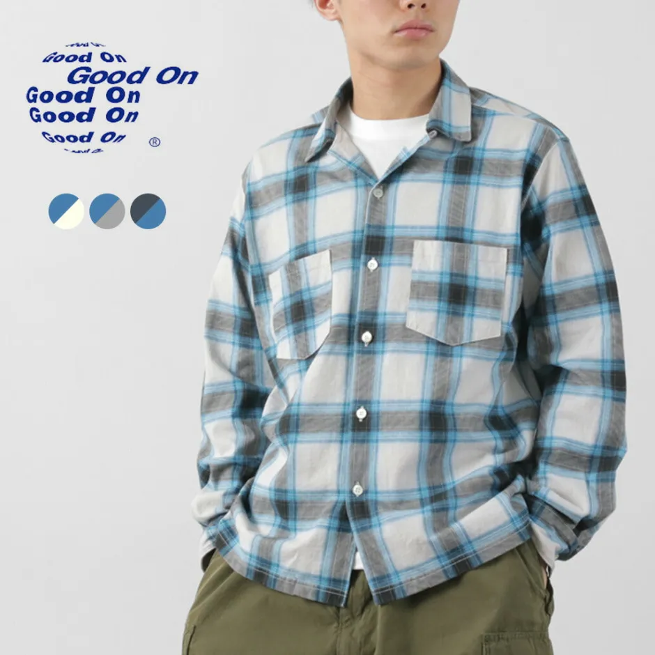 Shirts^GOOD ON / Ombre Long Sleeve Open Shirt