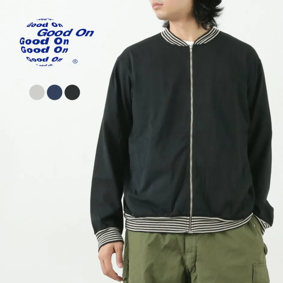 Jackets^GOOD ON / Striped Rib Tee Track Jacket