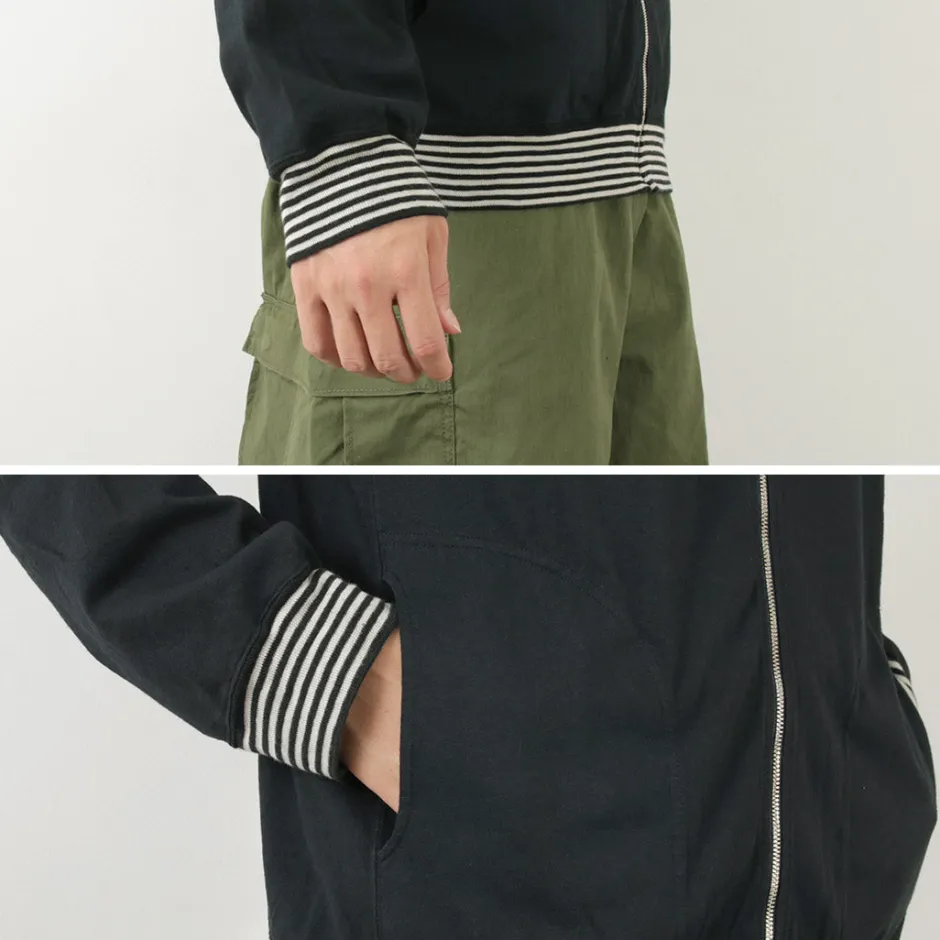 Jackets^GOOD ON / Striped Rib Tee Track Jacket