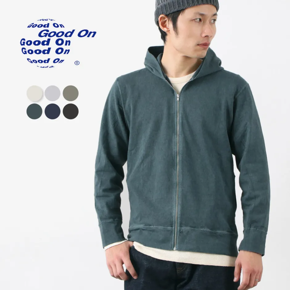 Sweatshirts^GOOD ON / Zip Tee Parka Pigment Dye