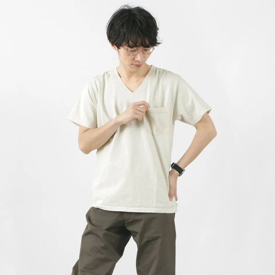 T-Shirts^GOODWEAR / Coded short sleeve V-neck pocket T-shirt