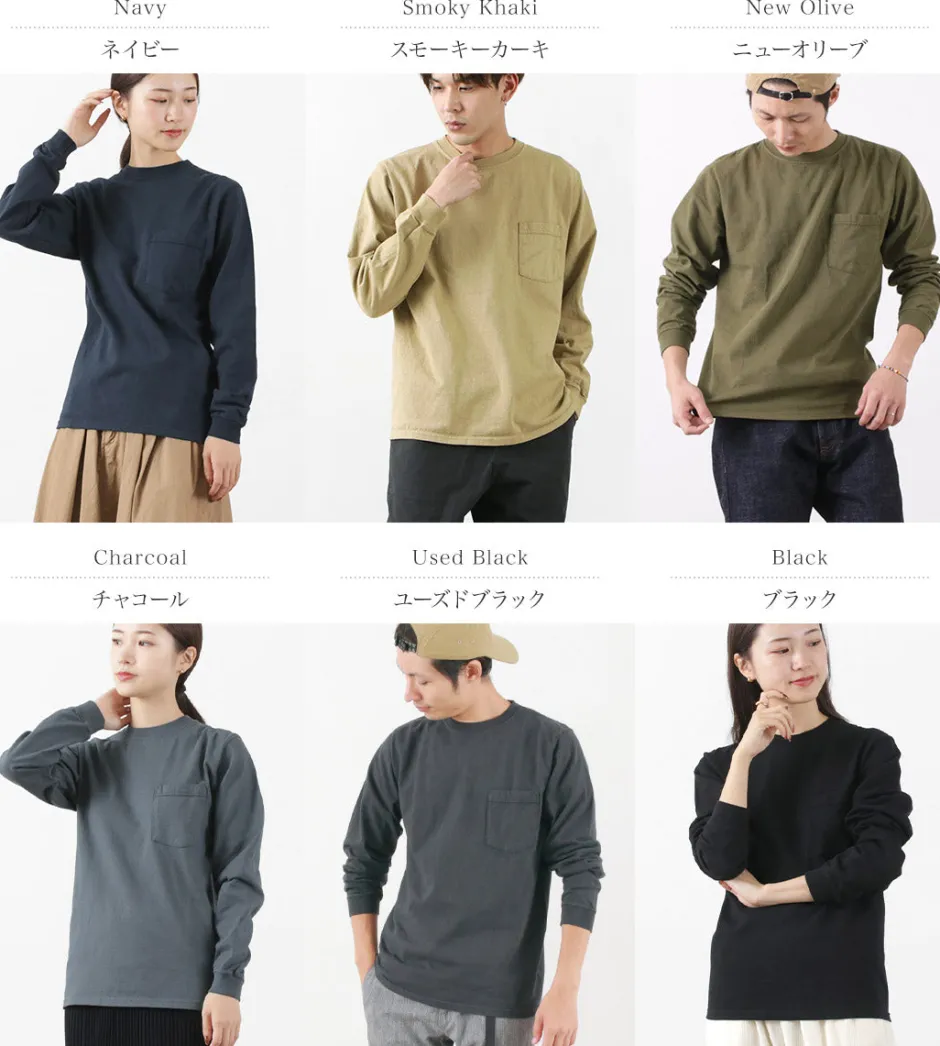 T-Shirts^GOODWEAR / Crew Neck Pocket T-Shirt Long Sleeve