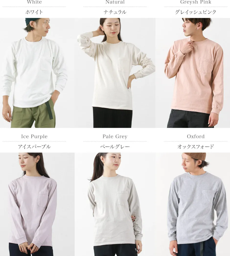 T-Shirts^GOODWEAR / Crew Neck Pocket T-Shirt Long Sleeve