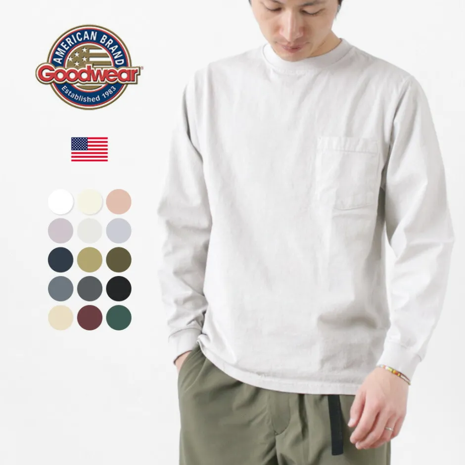 T-Shirts^GOODWEAR / Crew Neck Pocket T-Shirt Long Sleeve