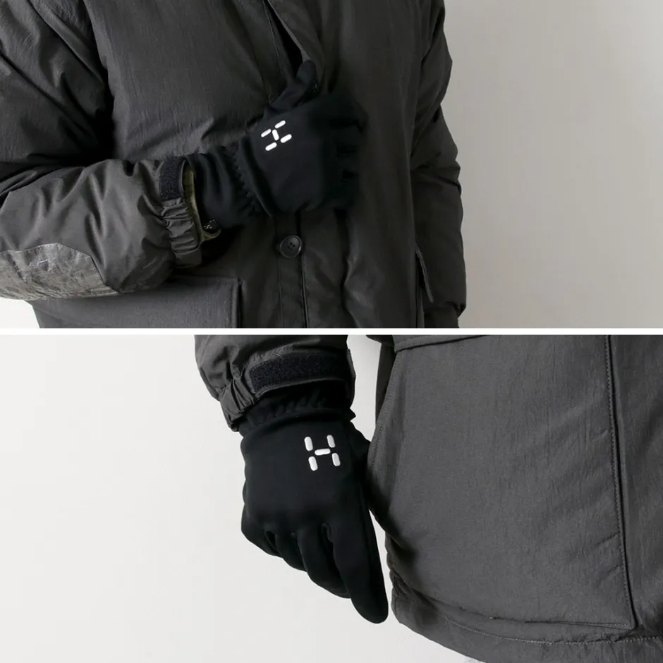Gloves^HAGLOFS / Bow Windstopper Gloves black
