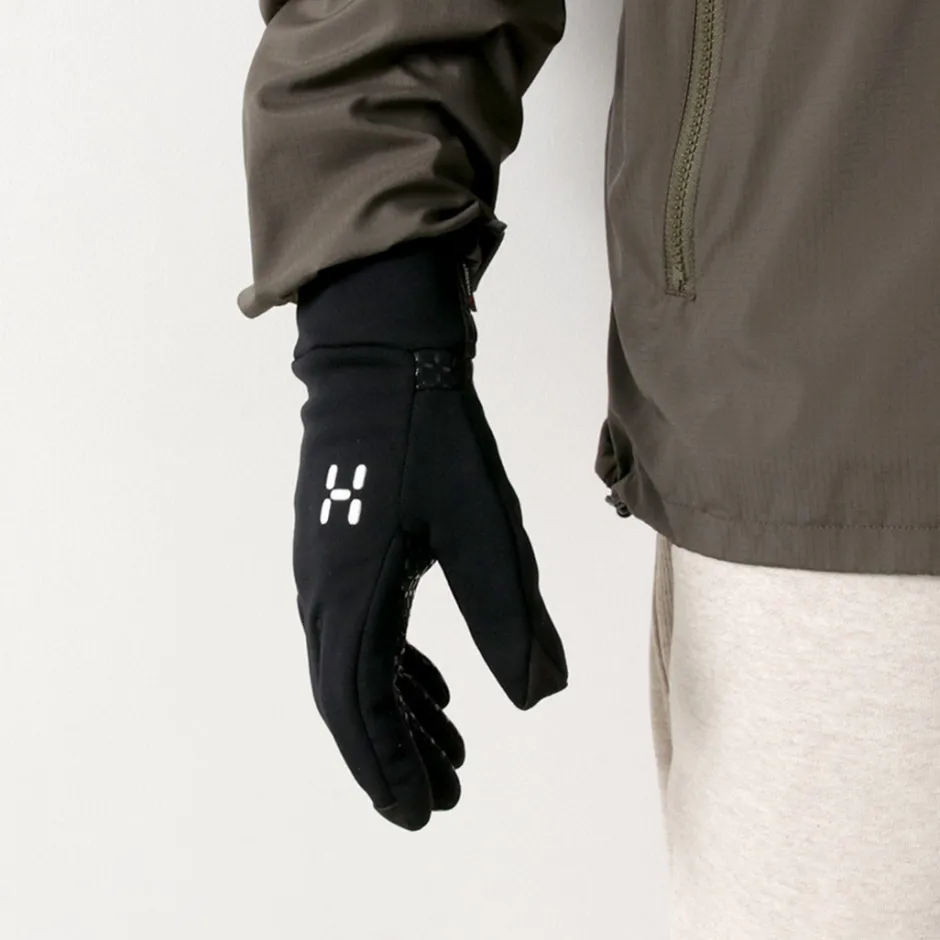 Gloves^HAGLOFS / Power Stretch Grip Gloves black