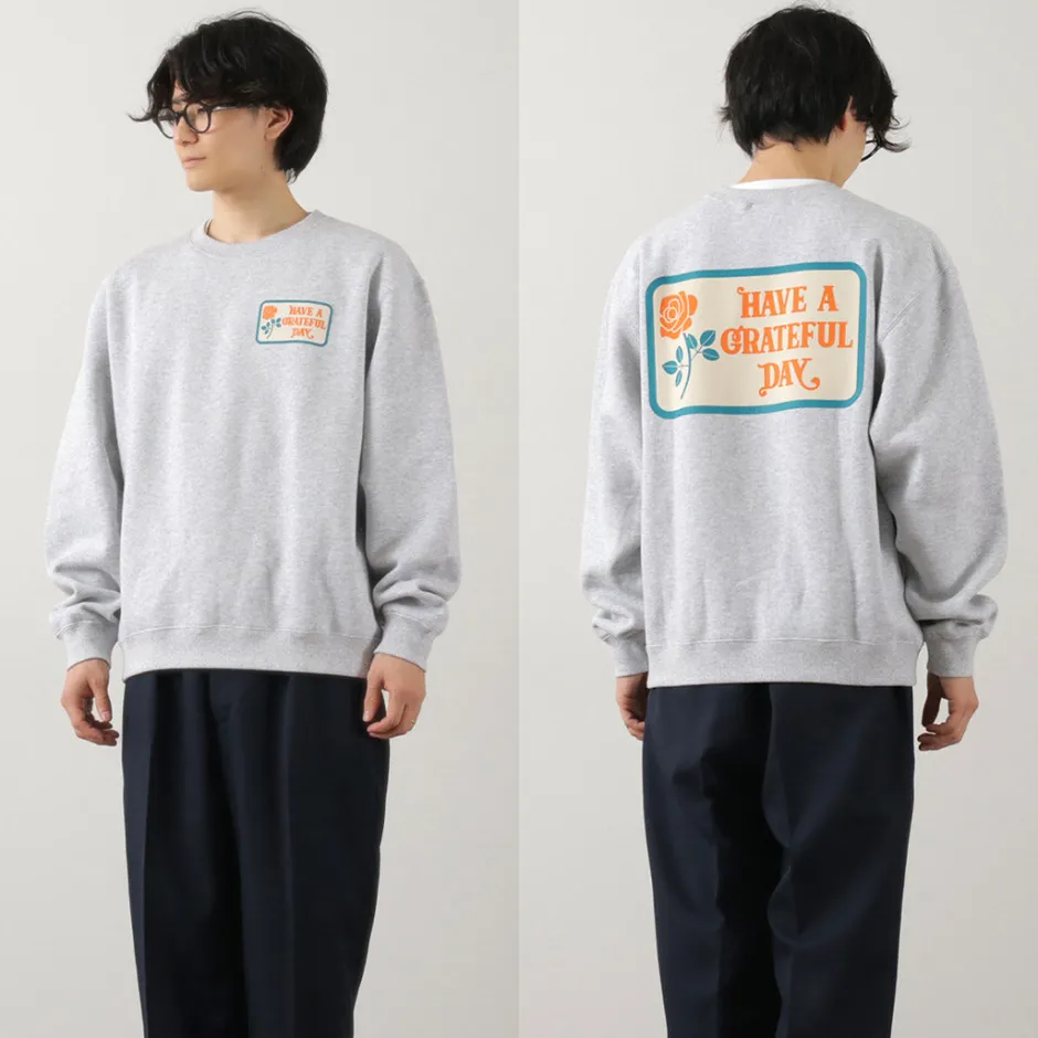 Sweatshirts^HAVE A GRATEFUL DAY / Box Logo Sweatshirt lightgrey