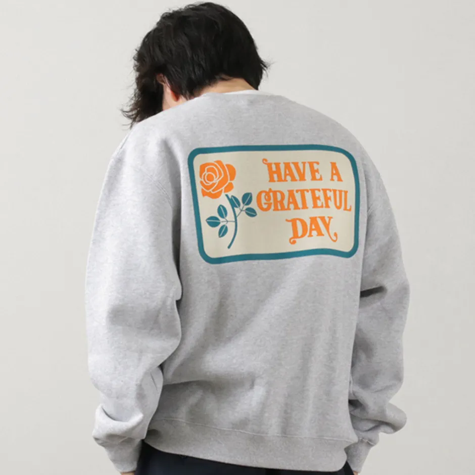 Sweatshirts^HAVE A GRATEFUL DAY / Box Logo Sweatshirt lightgrey