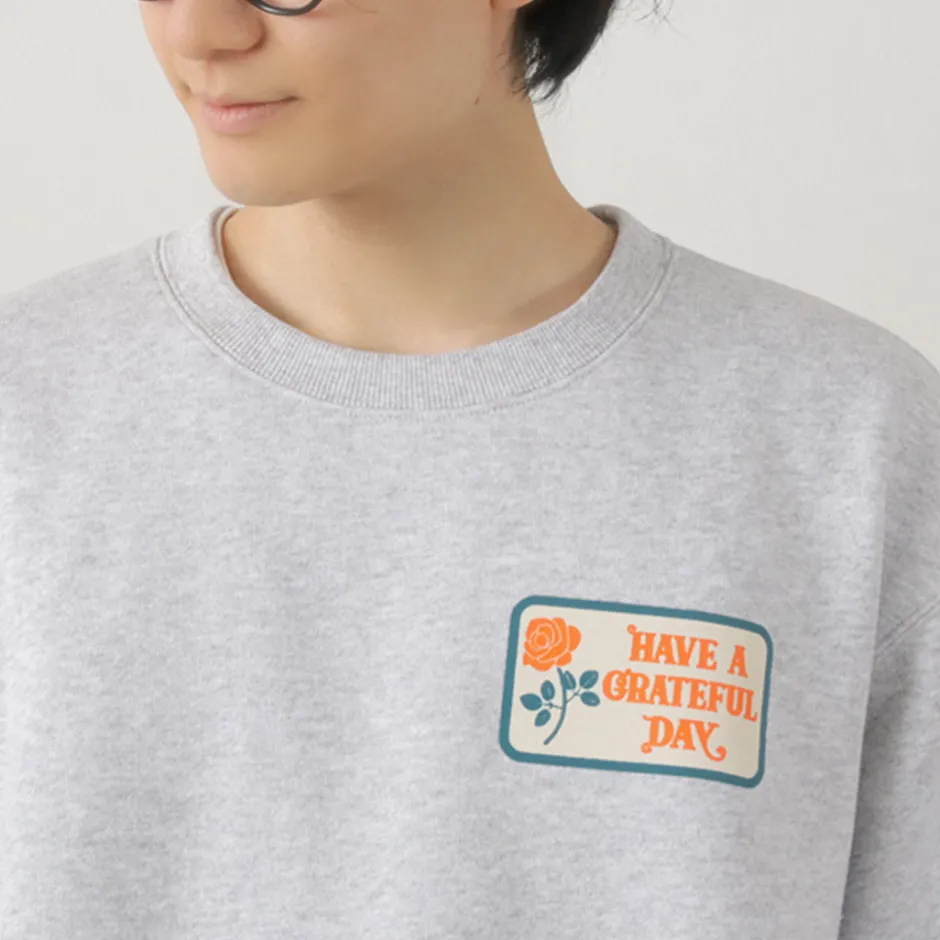 Sweatshirts^HAVE A GRATEFUL DAY / Box Logo Sweatshirt lightgrey