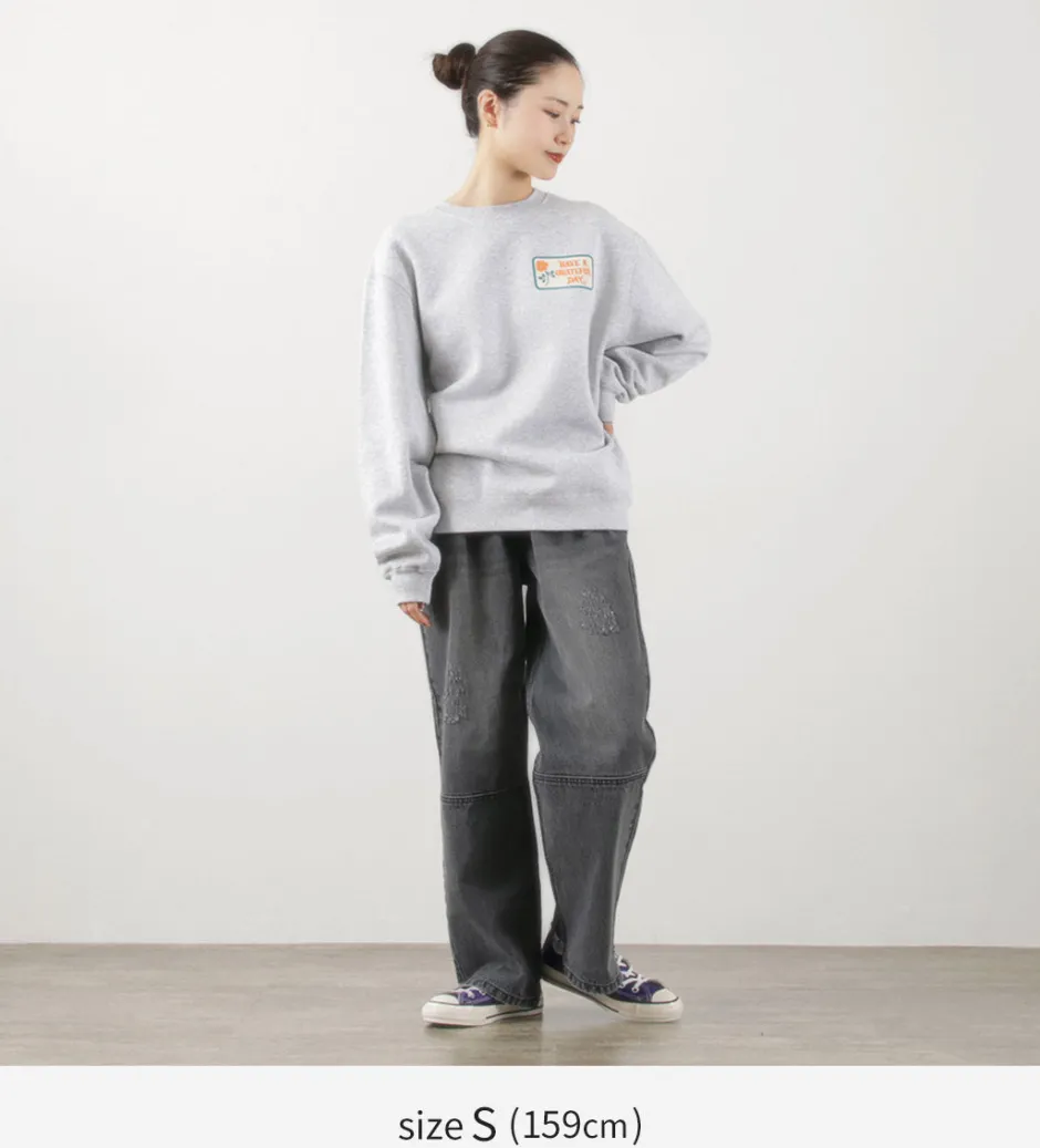 Sweatshirts^HAVE A GRATEFUL DAY / Box Logo Sweatshirt lightgrey