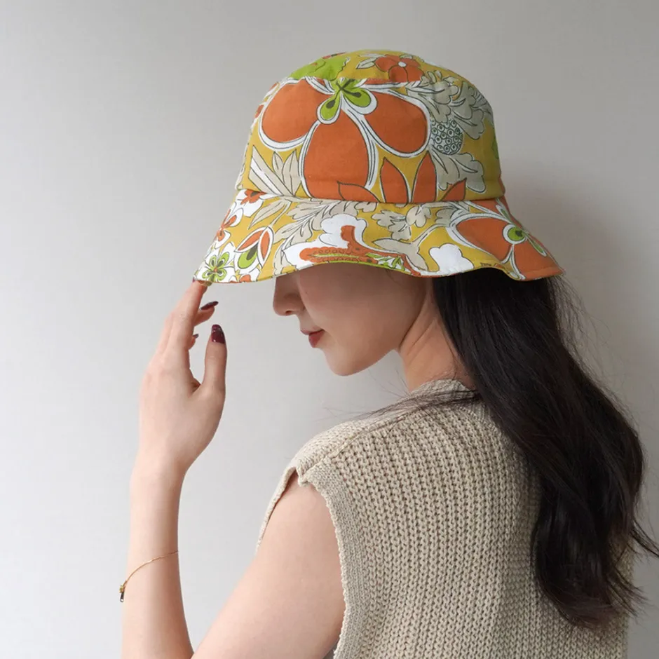 Hats^HAVE A GRATEFUL DAY / Bucket Hat orange
