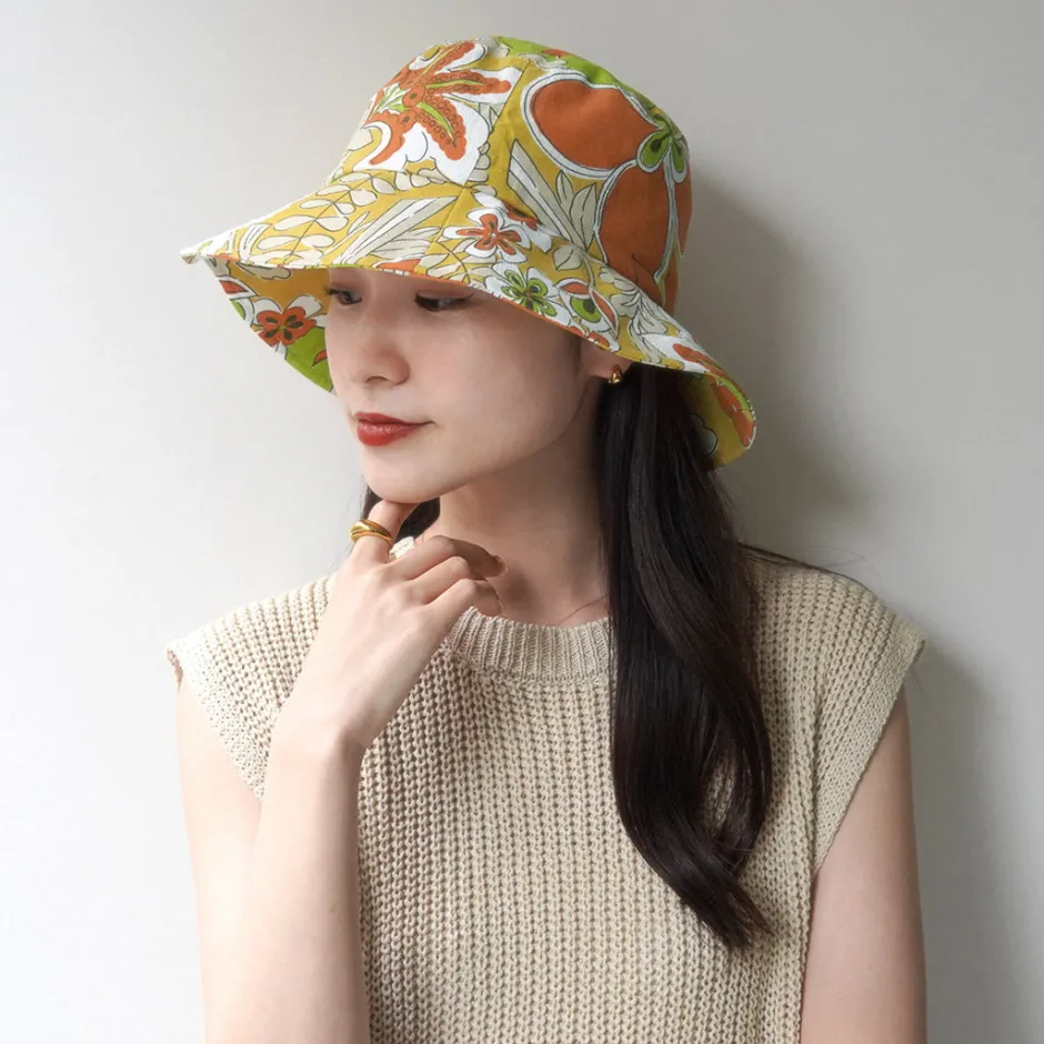 Hats^HAVE A GRATEFUL DAY / Bucket Hat orange