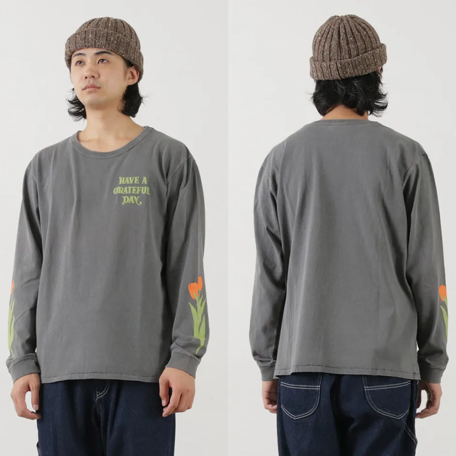 T-Shirts^HAVE A GRATEFUL DAY / Tulip & Logo Long Sleeve T-shirt