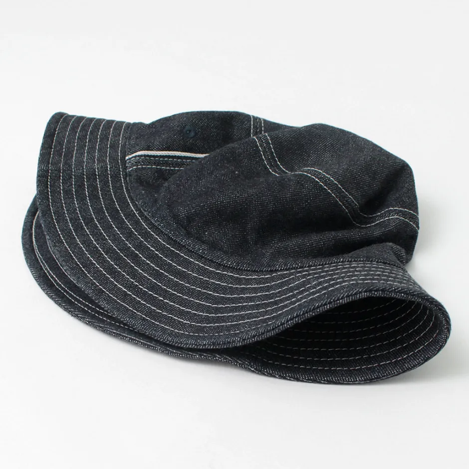 Hats^HIGHER / F191 Selvedge Bucket Hat denim