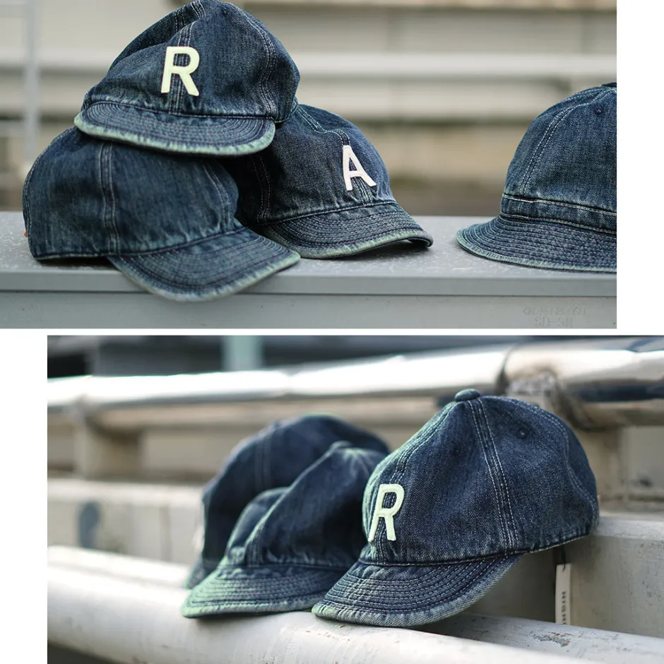Hats^HIGHER / Selvage denim cap used-wash