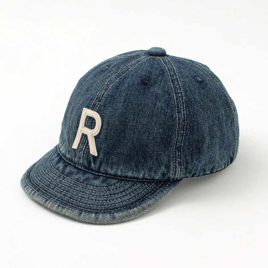 Hats^HIGHER / Selvage denim cap with initials badge