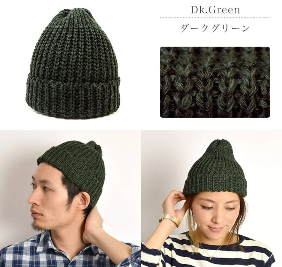 Hats^HIGHLAND 2000 / Cotton Linen Short Knitsted Cap