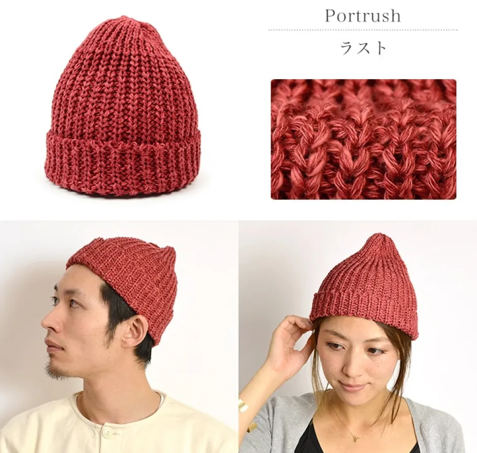 Hats^HIGHLAND 2000 / Cotton Linen Short Knitsted Cap