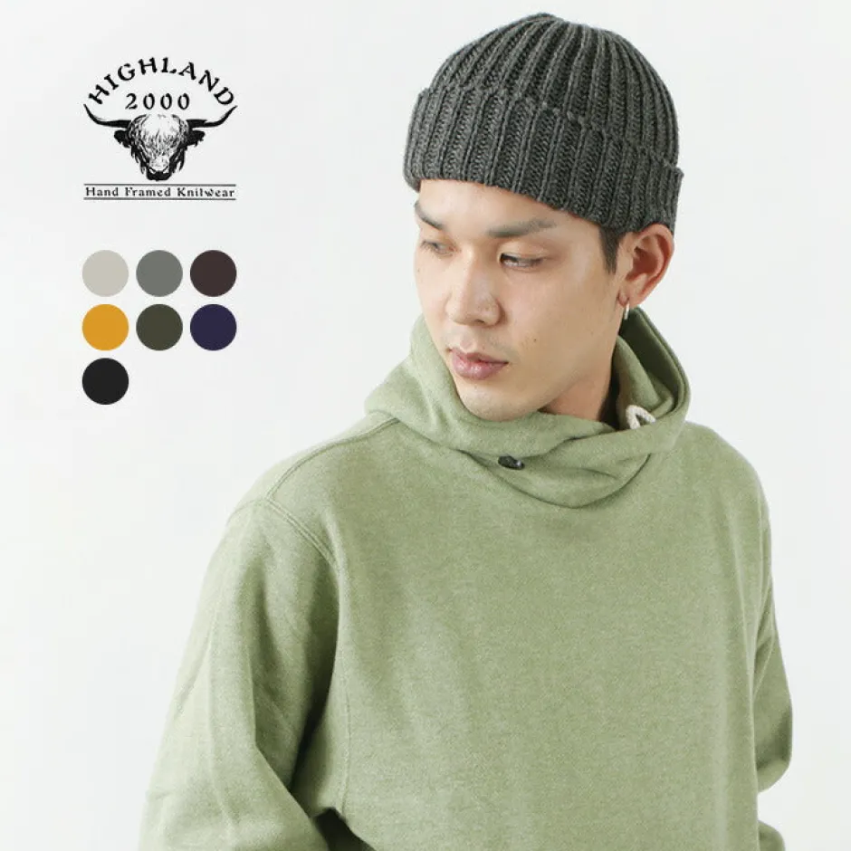 Hats^HIGHLAND 2000 / Very Short Merino Wool Knit Cap