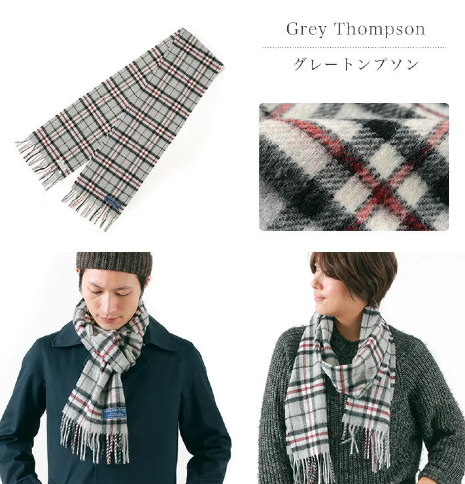 Scarfs^HIGHLAND TWEEDS / Lamb Wool Check Scarf