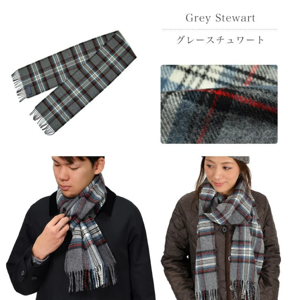 Scarfs^HIGHLAND TWEEDS / Lamb Wool Check Scarf