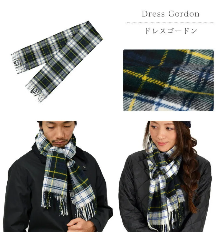 Scarfs^HIGHLAND TWEEDS / Lamb Wool Check Scarf