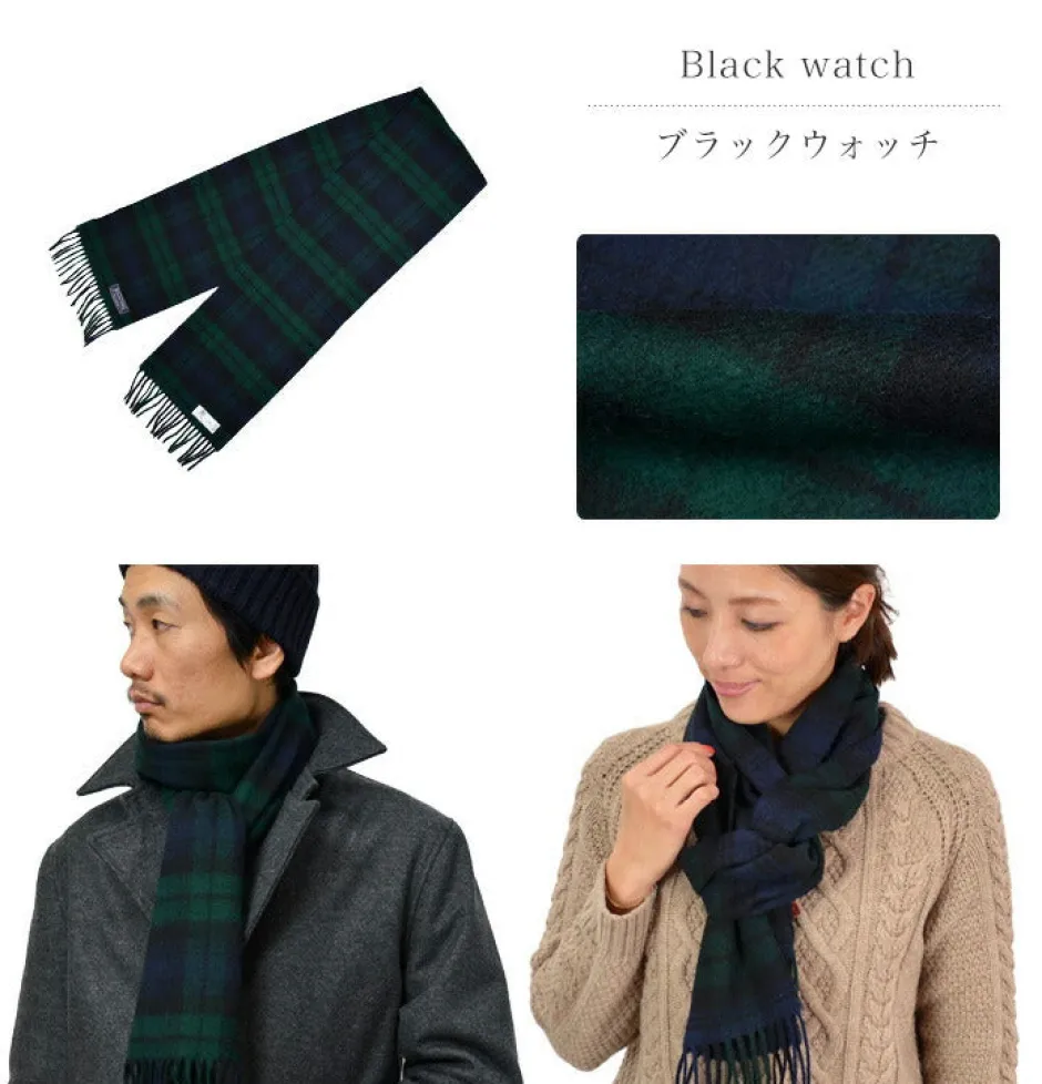Scarfs^HIGHLAND TWEEDS / Lamb Wool Check Scarf