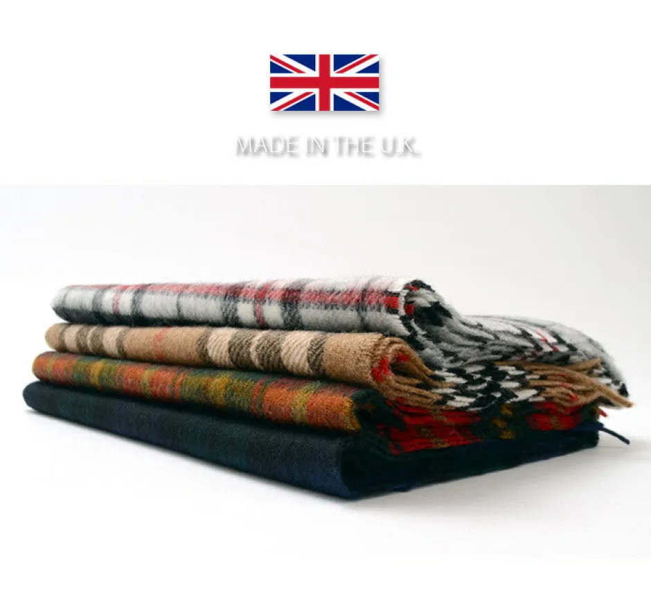 Scarfs^HIGHLAND TWEEDS / Lamb Wool Check Scarf