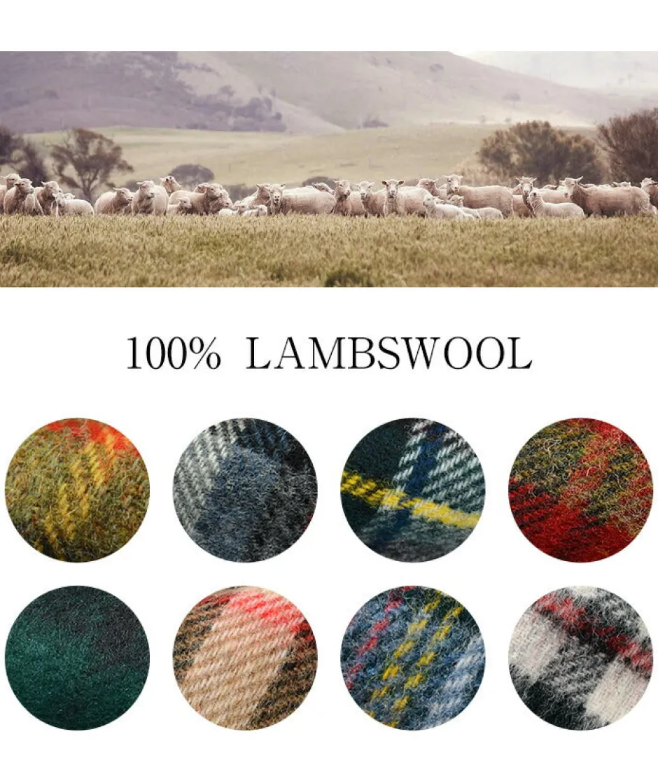 Scarfs^HIGHLAND TWEEDS / Lamb Wool Check Scarf