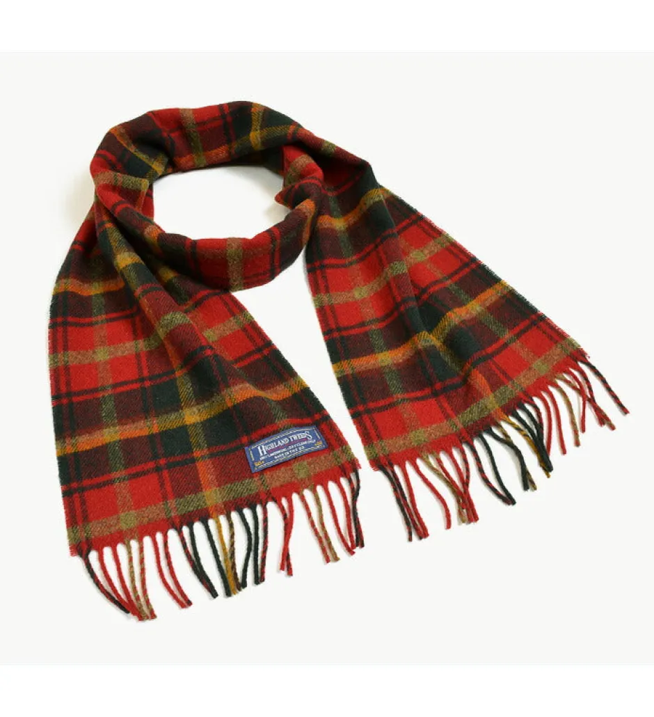 Scarfs^HIGHLAND TWEEDS / Lamb Wool Check Scarf