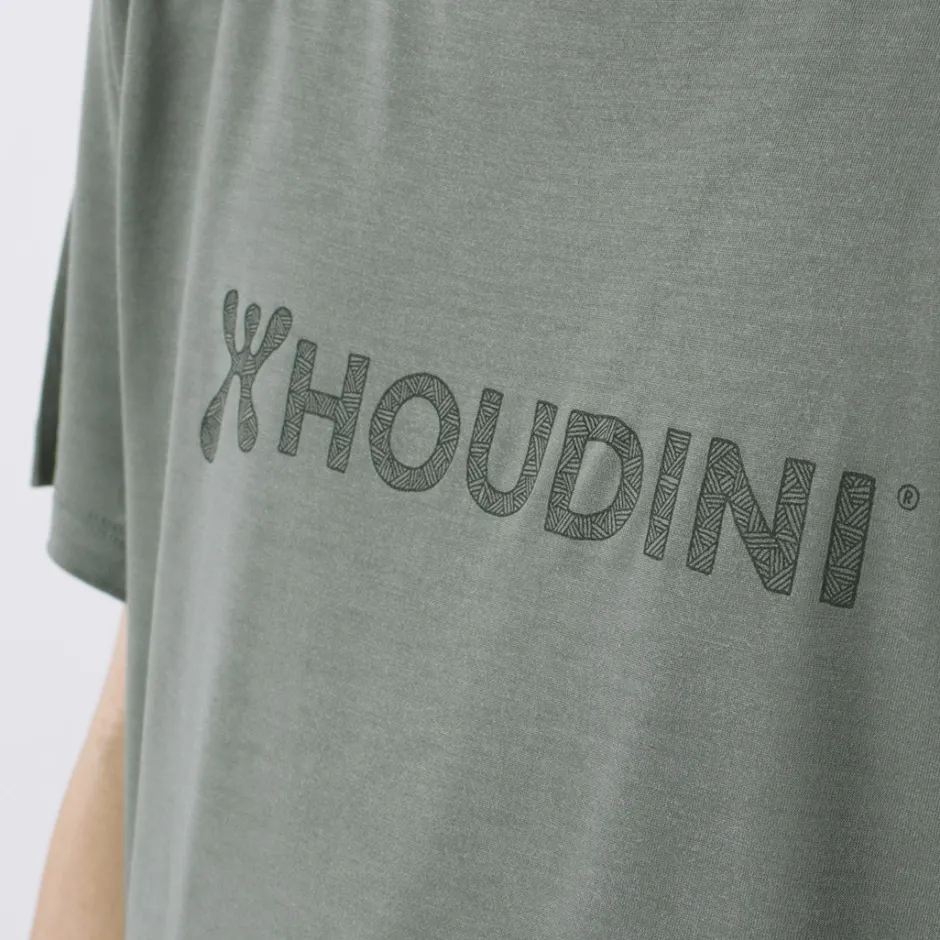 T-Shirts^HOUDINI / Tree Tee Drawing logo /wood pulp T-shirt