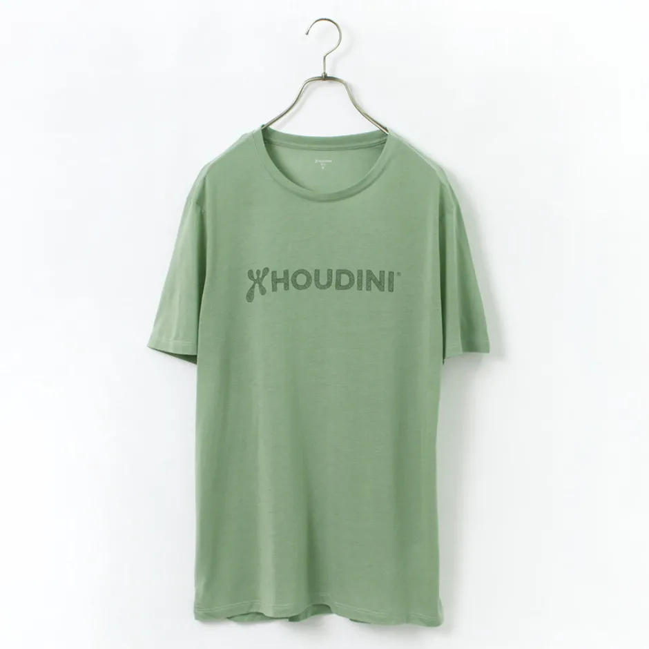 T-Shirts^HOUDINI / Tree Tee Drawing logo /wood pulp T-shirt