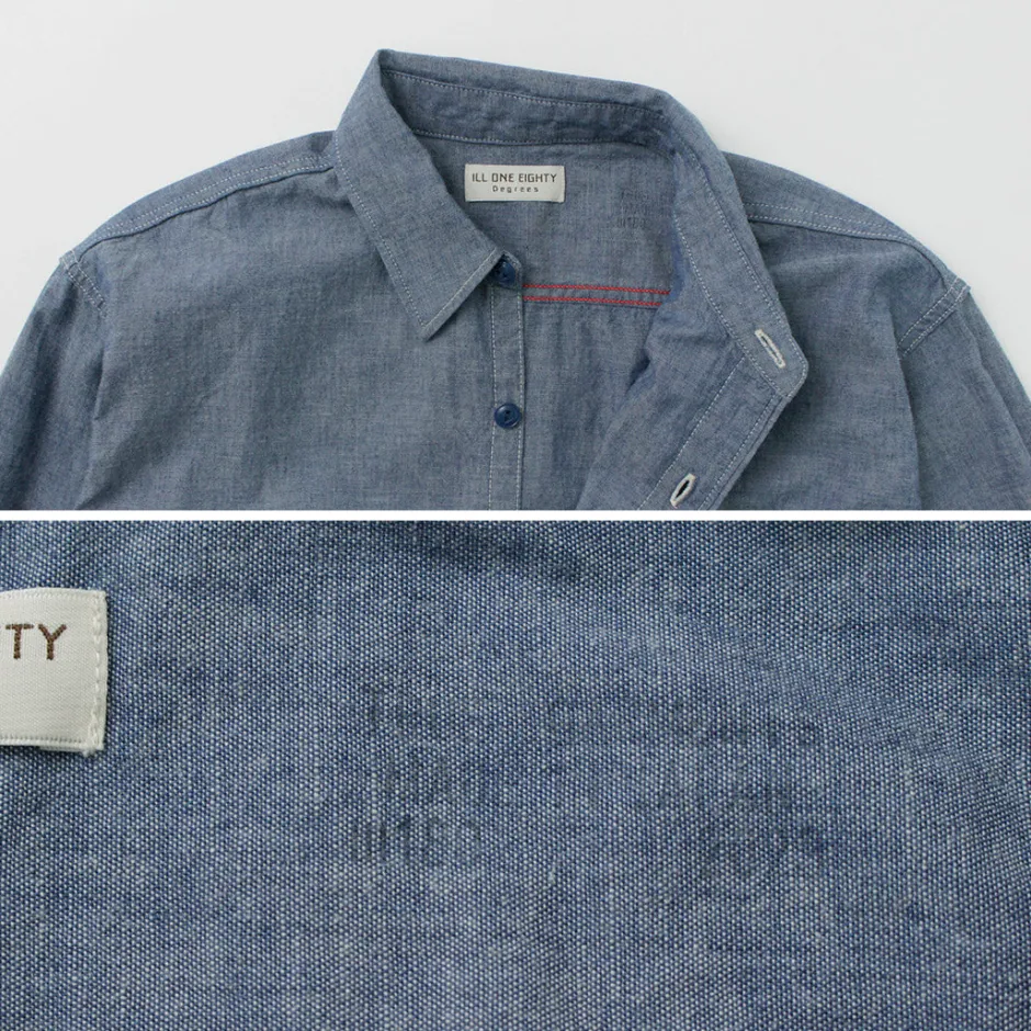 Shirts^ILL ONE EIGHTY / Chambray Work Shirt lightblue