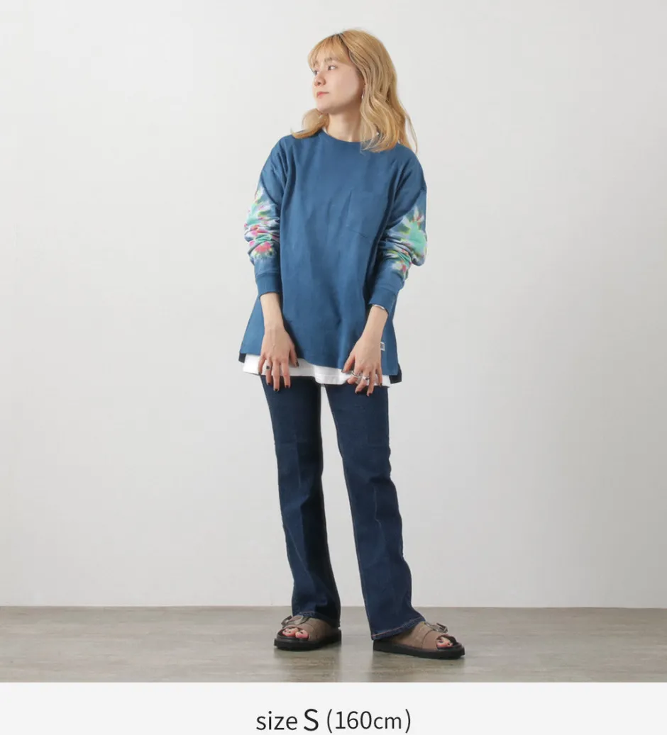 T-Shirts^ILL ONE EIGHTY / Tie-Dye Long Sleeve T-Shirt navy