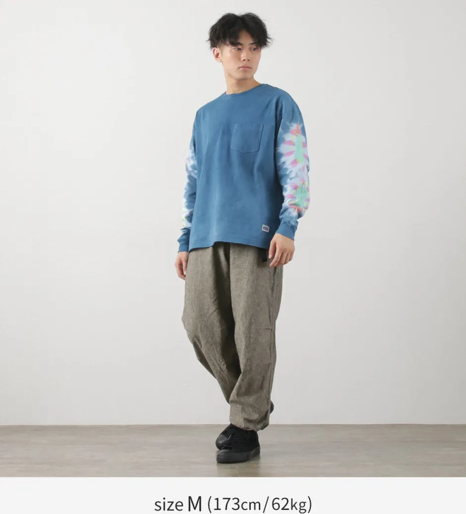 T-Shirts^ILL ONE EIGHTY / Tie-Dye Long Sleeve T-Shirt navy