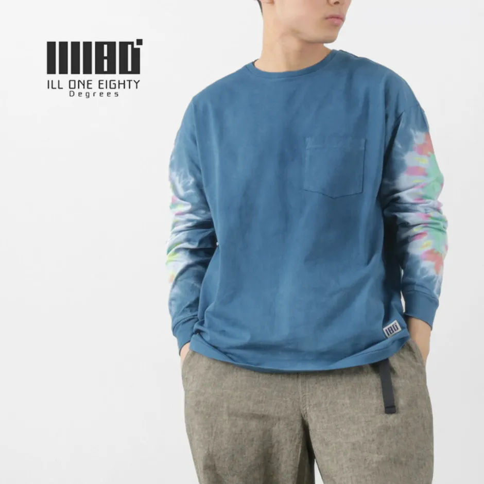 T-Shirts^ILL ONE EIGHTY / Tie-Dye Long Sleeve T-Shirt navy