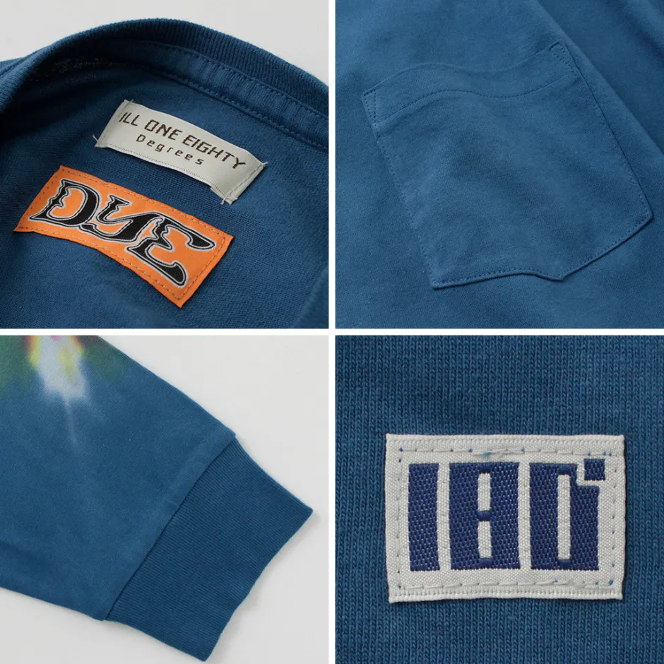 T-Shirts^ILL ONE EIGHTY / Tie-Dye Long Sleeve T-Shirt navy