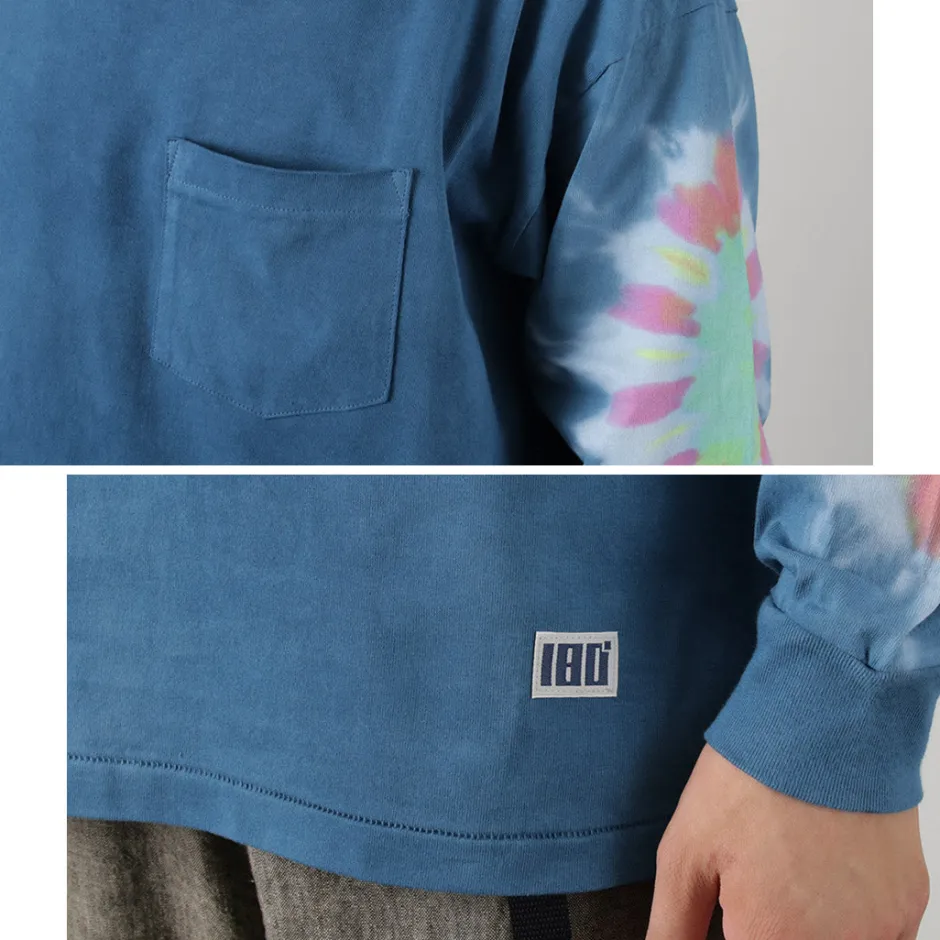 T-Shirts^ILL ONE EIGHTY / Tie-Dye Long Sleeve T-Shirt navy