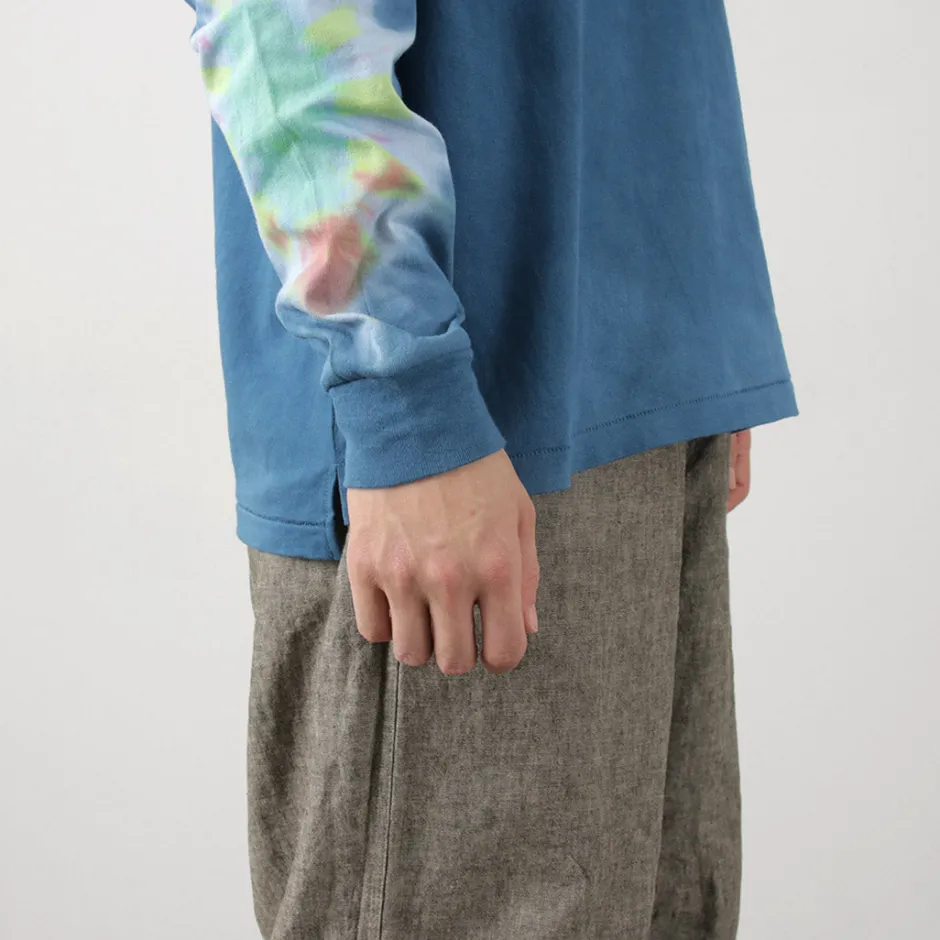 T-Shirts^ILL ONE EIGHTY / Tie-Dye Long Sleeve T-Shirt navy